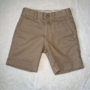 Crewcuts Boys' Tan Flat Front Khaki Shorts 5 EUC